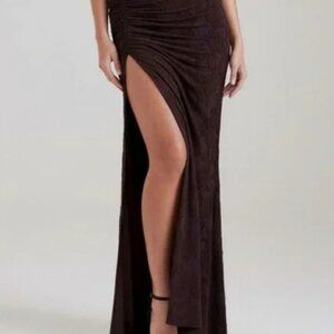 NWT floral burnout skirt